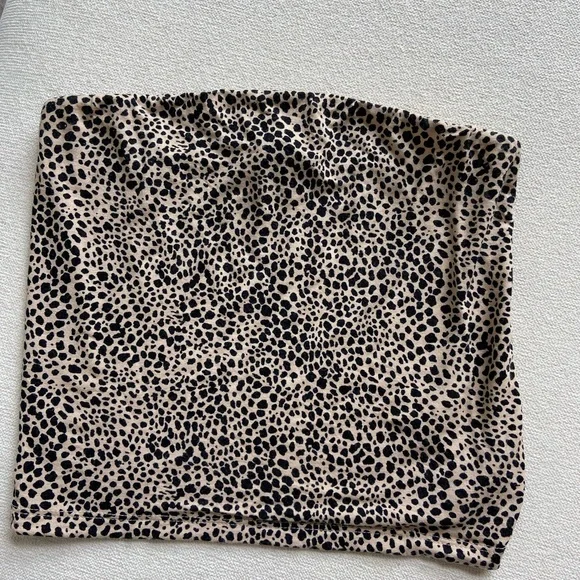 Cheetah Print Tube Top - Picture 2 of 5